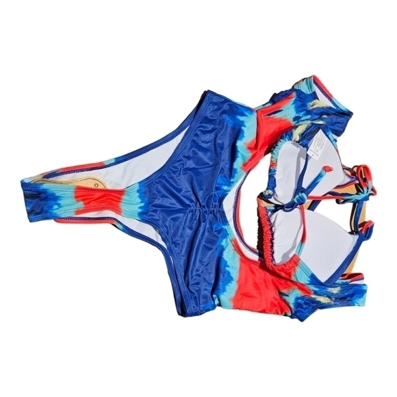 Kprdeo Two-Piece Swimsuit Thong Bikini Set Sport Size Small - Picture 6 of 9